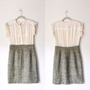 NWT Rebecca Taylor Silk Sparkle Tweed Dress 10